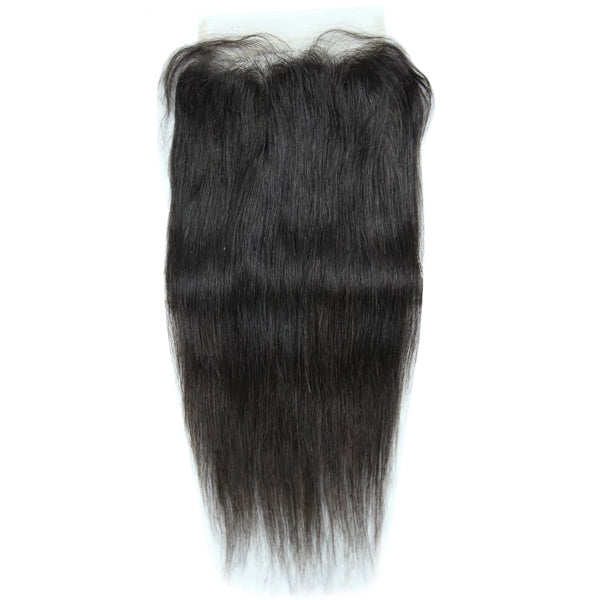 7x7" Transaprent Lace Closure Straight Brazilian Human Hair - pegasuswholesale