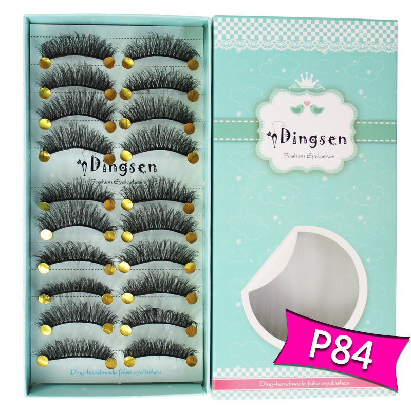 10 Pairs 3D Soft Faux Mink False Eyelashes Natural Messy 【PEGE01】 - pegasuswholesale