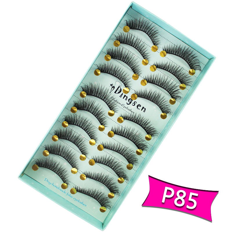 10 Pairs 3D Soft Faux Mink False Eyelashes Natural Messy 【PEGE01】 - pegasuswholesale