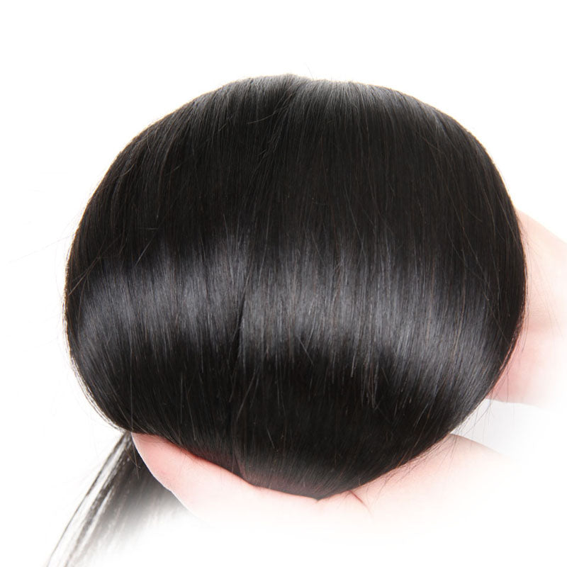 7x7 Transparent Lace Closure With 3 Bundles 8A Straight Hair Weave - pegasuswholesale