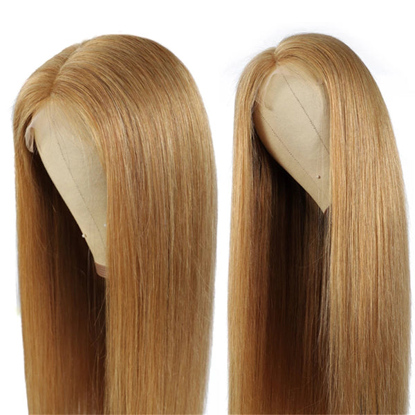 #27 Color Lace Frontal Closure Wig Straight Brazilian Human Hair