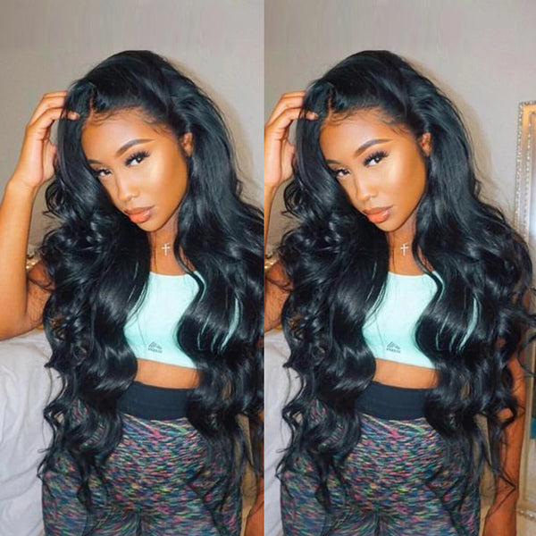 13X6 Transparent Lace Frontal With 2/3/4 Bundles Body Wave Human Hair - pegasuswholesale