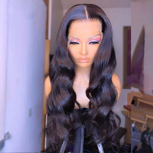 13x6 Transparent Lace Frontal Wigs Body Wave Hair 5x5 6x6 Closure Wigs - pegasuswholesale