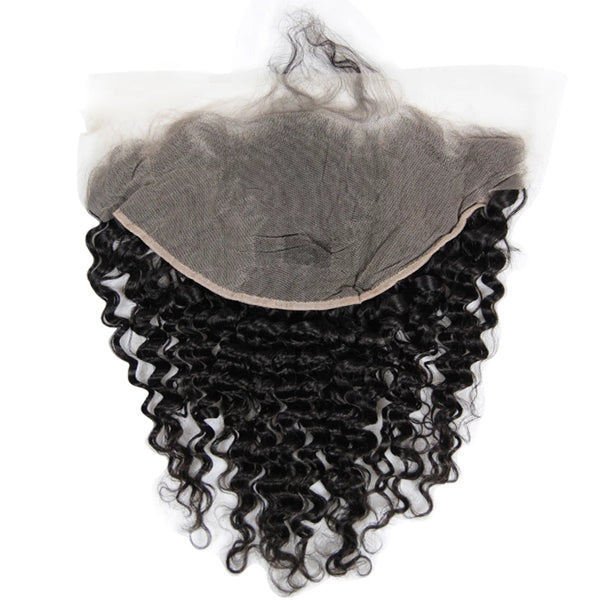 13X6 Transparent Lace Frontal With 2/3/4 Bundles Deep Wave Human Hair - pegasuswholesale