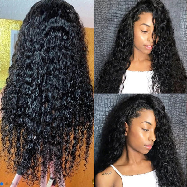 13x6 Transparent Lace Frontal Wigs Water Wave Hair 5x5 6x6 Closure Wigs - pegasuswholesale