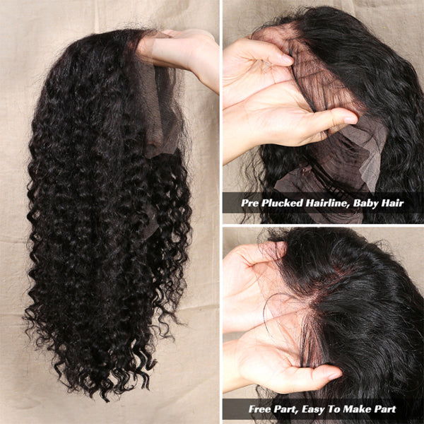 Curly Bob Wig Short Human Hair Lace Front Wigs - pegasuswholesale