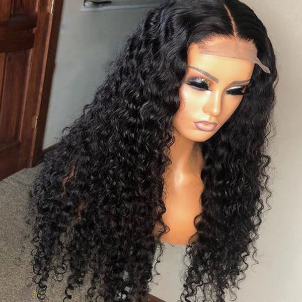 Transparent Lace Wig 4x4 5x5 13x4" Deep Wave Frontal Closure Wigs - pegasuswholesale