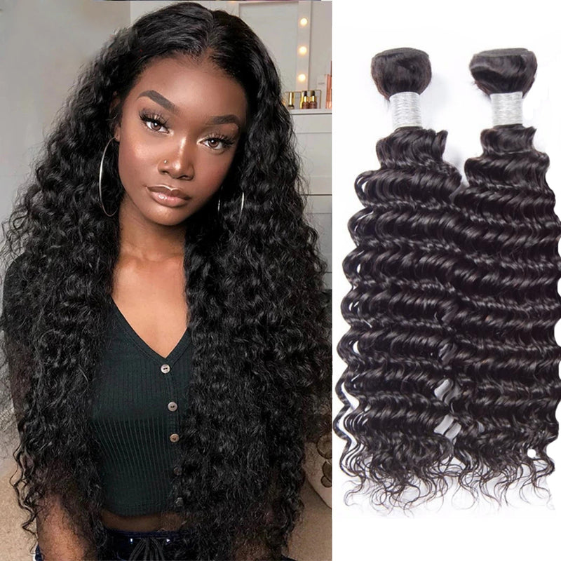 9A Brazilian Virgin Hair 1 Bundle Deep Wave - pegasuswholesale