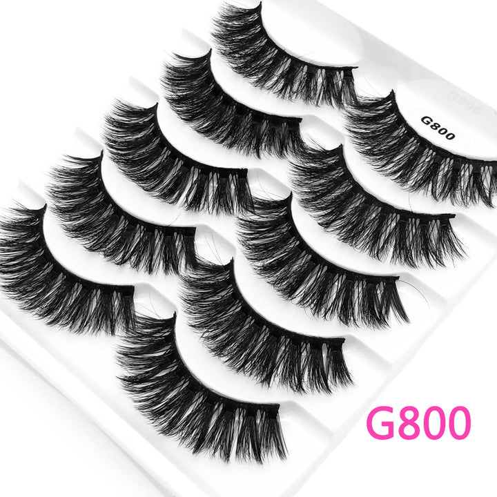 5Pairs 3D Mink False Eyelashes Natural/Thick Long 【PEGE07】 - pegasuswholesale