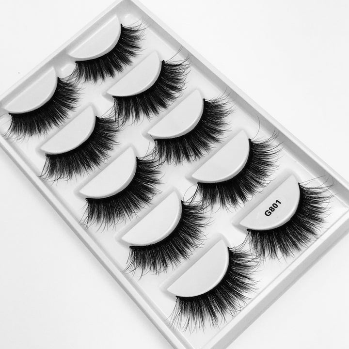 5Pairs 3D Mink False Eyelashes Natural/Thick Long 【PEGE07】 - pegasuswholesale