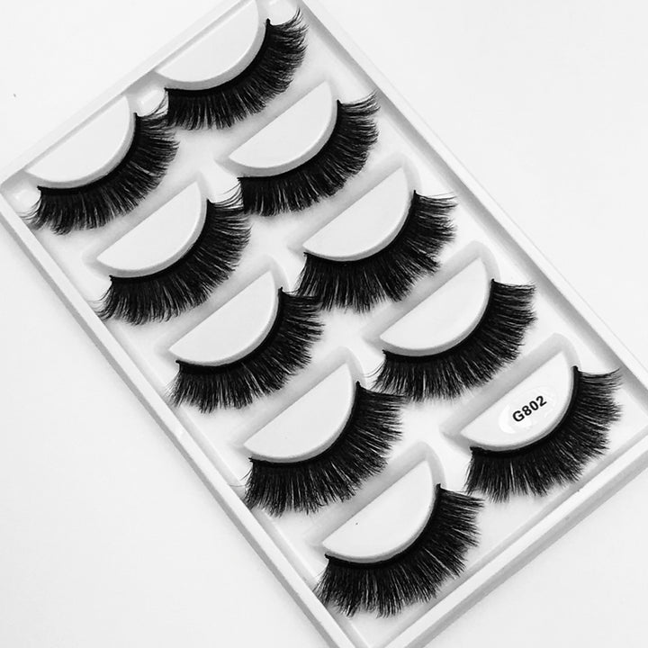 5Pairs 3D Mink False Eyelashes Natural/Thick Long 【PEGE07】 - pegasuswholesale