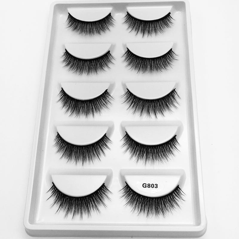 5Pairs 3D Mink False Eyelashes Natural/Thick Long 【PEGE07】 - pegasuswholesale