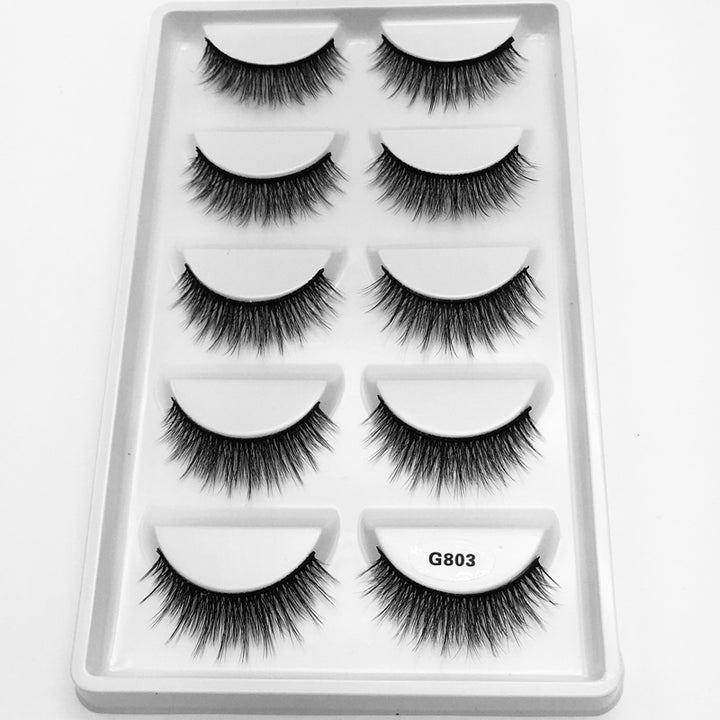 5Pairs 3D Mink False Eyelashes Natural/Thick Long 【PEGE07】 - pegasuswholesale