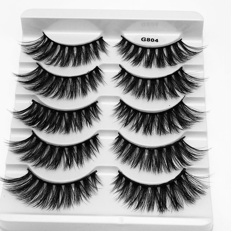 5Pairs 3D Mink False Eyelashes Natural/Thick Long 【PEGE07】 - pegasuswholesale