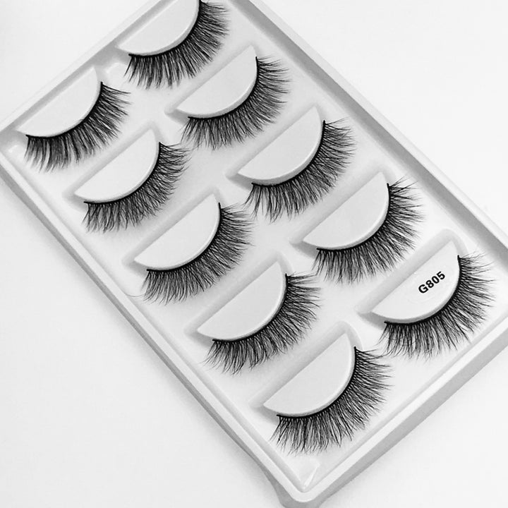 5Pairs 3D Mink False Eyelashes Natural/Thick Long 【PEGE07】 - pegasuswholesale