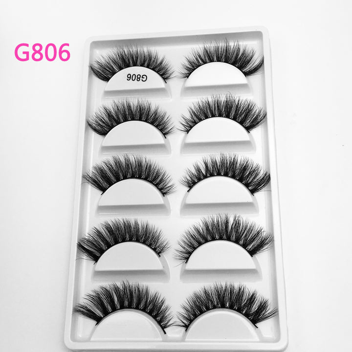 5Pairs 3D Mink False Eyelashes Natural/Thick Long 【PEGE07】 - pegasuswholesale