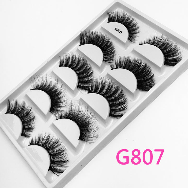 5Pairs 3D Mink False Eyelashes Natural/Thick Long 【PEGE07】 - pegasuswholesale