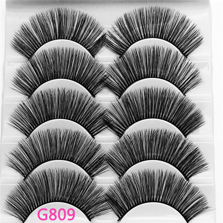 5Pairs 3D Mink False Eyelashes Natural/Thick Long 【PEGE07】 - pegasuswholesale