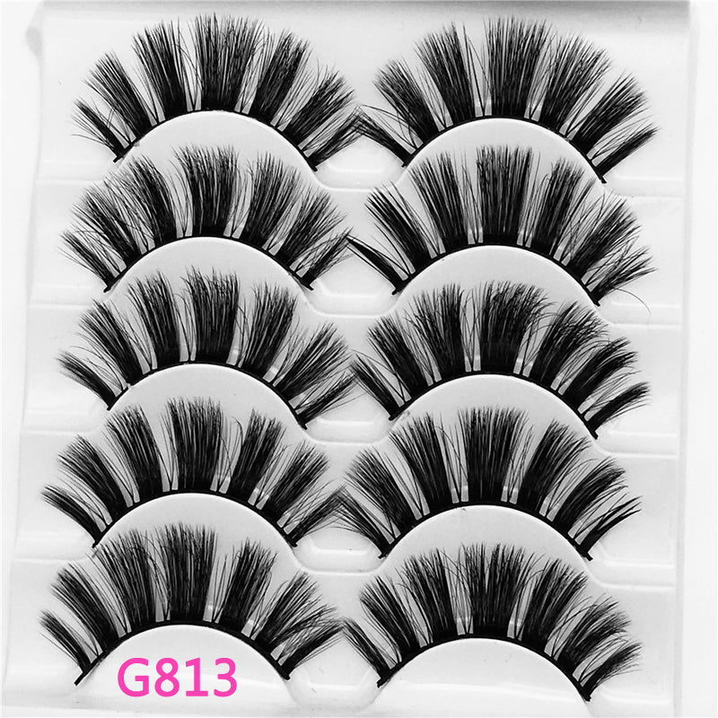 5Pairs 3D Mink False Eyelashes Natural/Thick Long 【PEGE07】 - pegasuswholesale