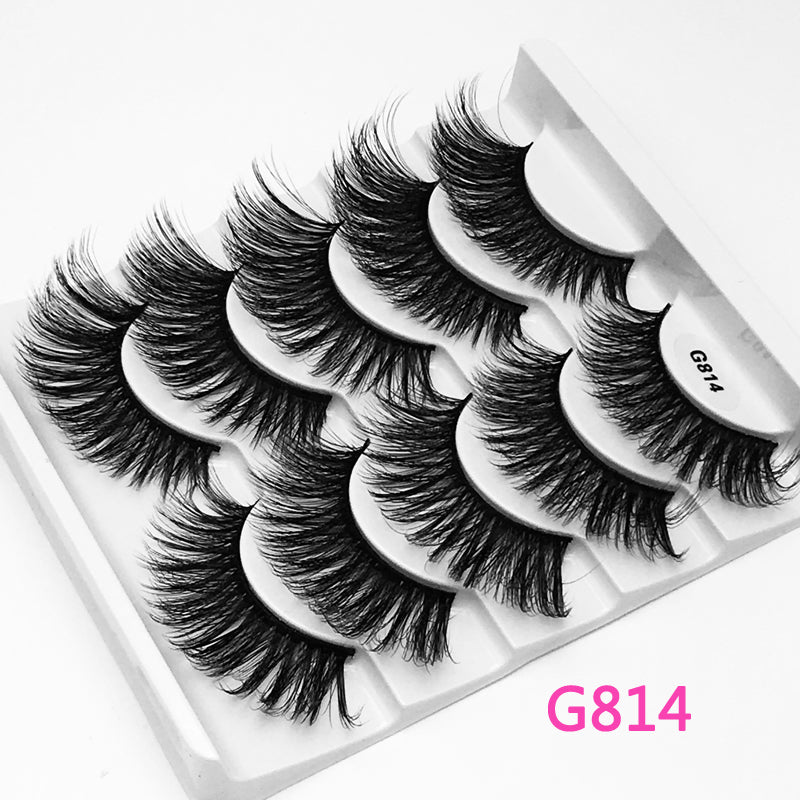 5Pairs 3D Mink False Eyelashes Natural/Thick Long 【PEGE07】 - pegasuswholesale