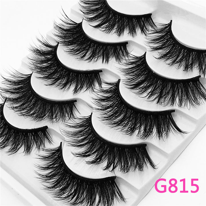 5Pairs 3D Mink False Eyelashes Natural/Thick Long 【PEGE07】 - pegasuswholesale