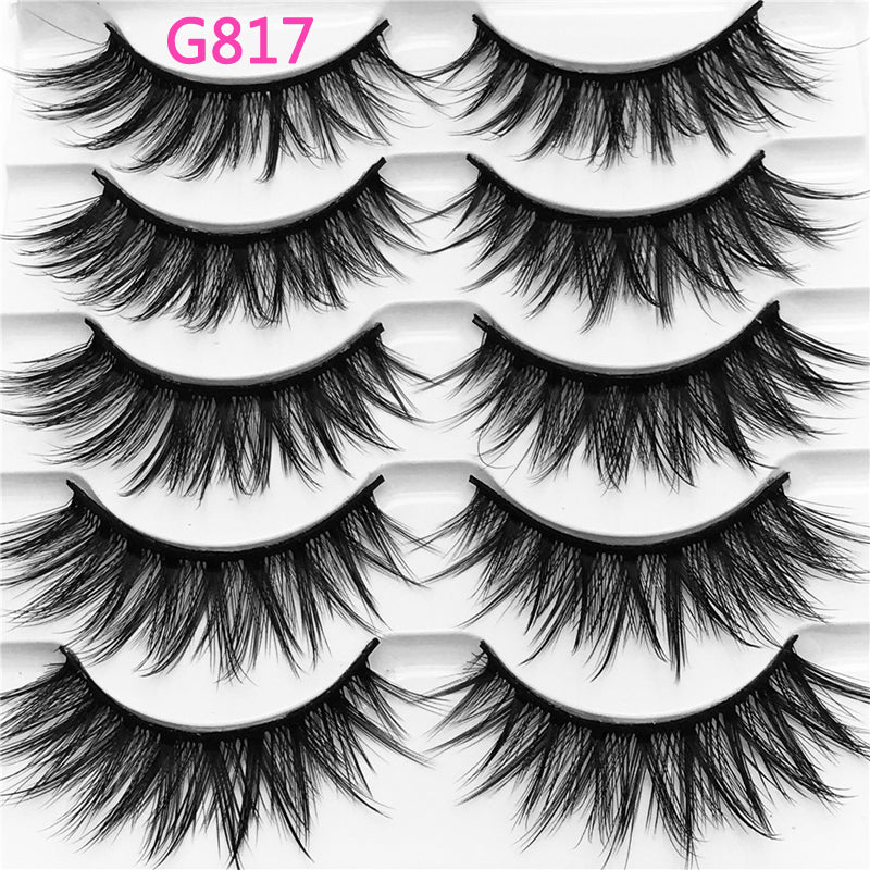 5Pairs 3D Mink False Eyelashes Natural/Thick Long 【PEGE07】 - pegasuswholesale