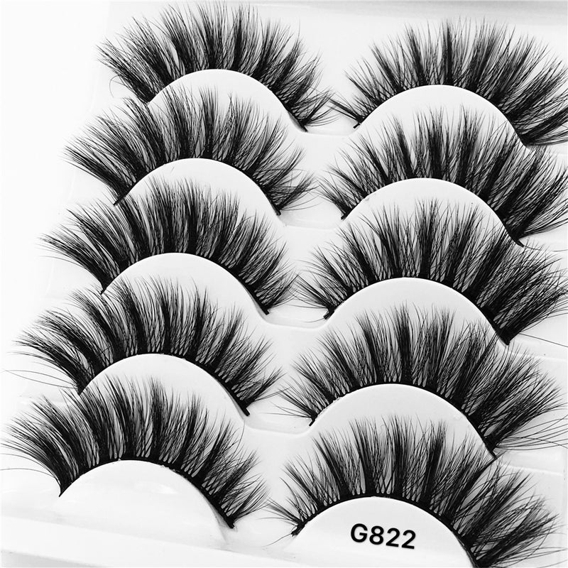 5Pairs 3D Mink False Eyelashes Natural/Thick Long 【PEGE07】 - pegasuswholesale