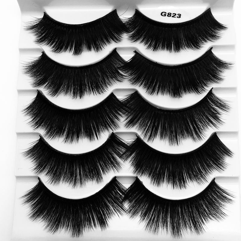 5Pairs 3D Mink False Eyelashes Natural/Thick Long 【PEGE07】 - pegasuswholesale