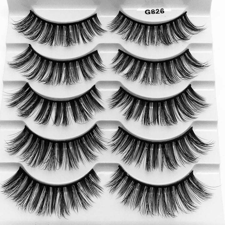 5Pairs 3D Mink False Eyelashes Natural/Thick Long 【PEGE07】 - pegasuswholesale