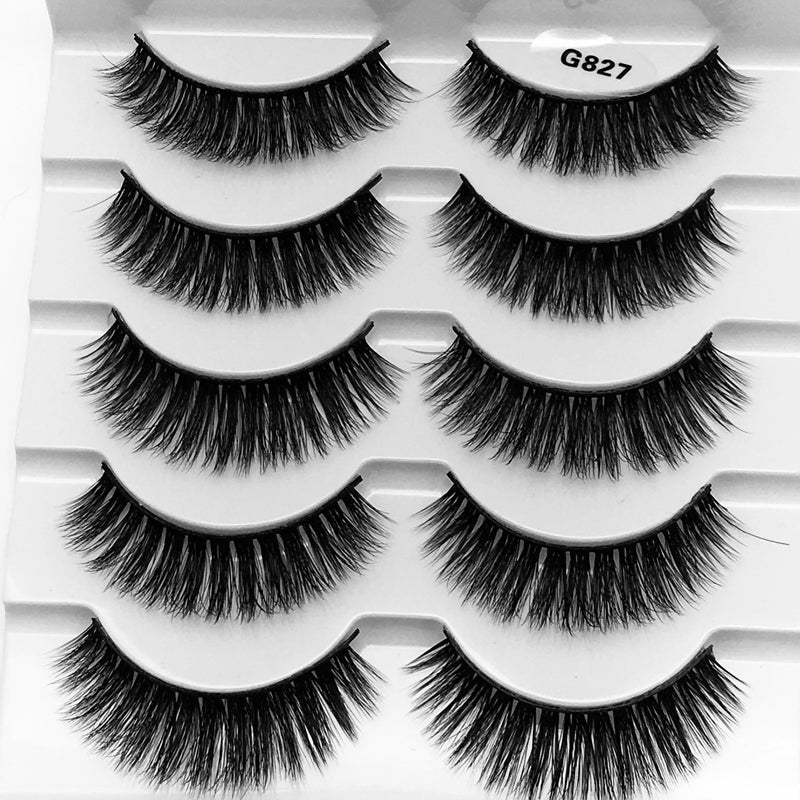 5Pairs 3D Mink False Eyelashes Natural/Thick Long 【PEGE07】 - pegasuswholesale