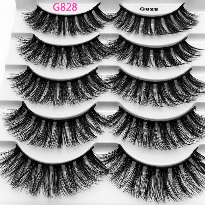 5Pairs 3D Mink False Eyelashes Natural/Thick Long 【PEGE07】 - pegasuswholesale