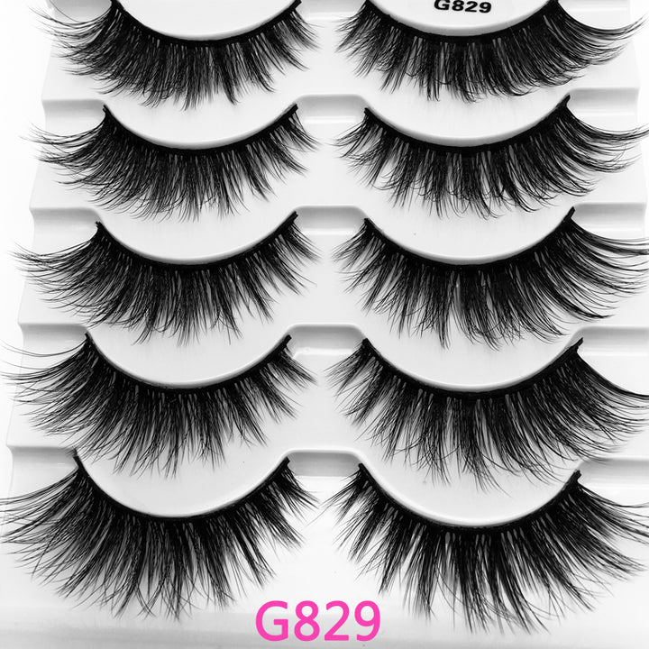 5Pairs 3D Mink False Eyelashes Natural/Thick Long 【PEGE07】 - pegasuswholesale