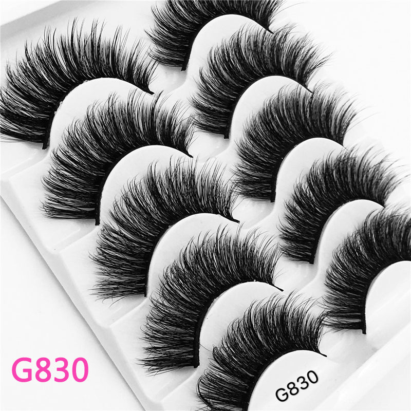 5Pairs 3D Mink False Eyelashes Natural/Thick Long 【PEGE07】 - pegasuswholesale