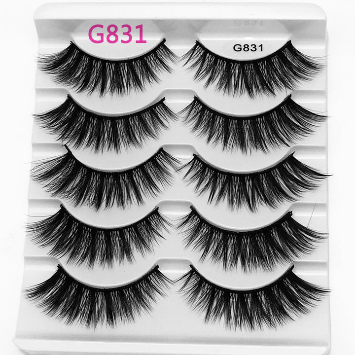 5Pairs 3D Mink False Eyelashes Natural/Thick Long 【PEGE07】 - pegasuswholesale