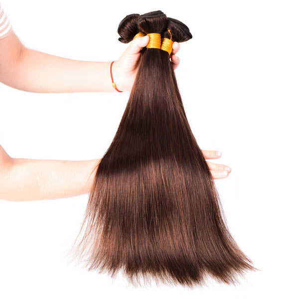 #2 Brown 3/4 Bundles Hair Weave Deals Straight - pegasuswholesale