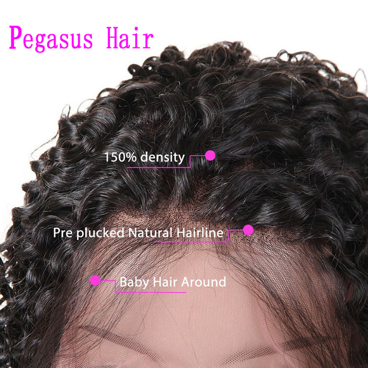 HD Swiss Lace Fornt Wigs 13X4"  Brazilian Kinky Curly Wave 【PWH6681】 - pegasuswholesale