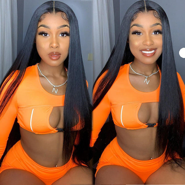 13x4 Silky Straight Brazilian Human Hair Wig (Full lace wig/Lace front wig/360 lace wig) - pegasuswholesale