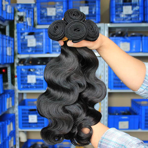 10a Body Wave 3/4 Bundles Brazilian Virgin Hair Weave - pegasuswholesale