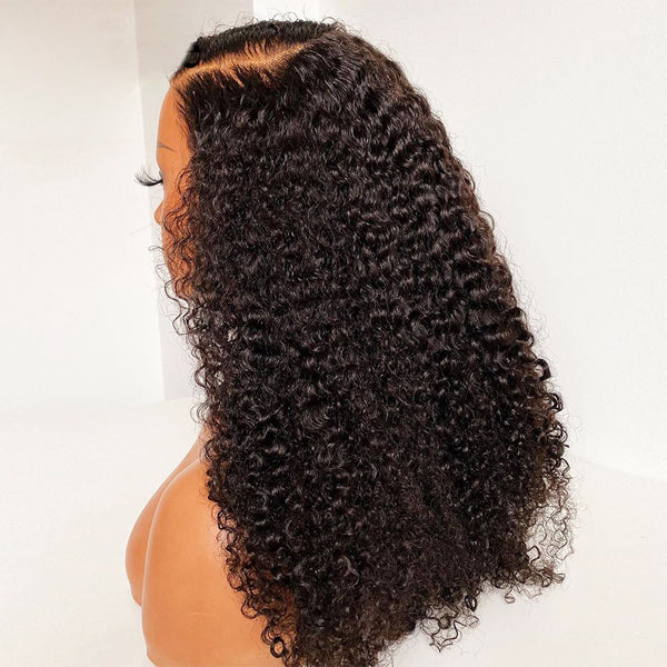 13x6 Transparent Lace Frontal Wigs Kinky Curly Hair 5x5 6x6 Closure Wigs - pegasuswholesale