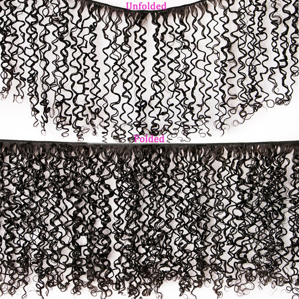 Double Drawn Bundles Virgin Hair Curly Indian Human Hair Extensions