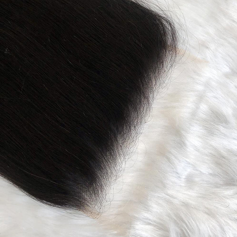 Wholesale 5PCS Straight HD Swiss Lace Closure Brazilian Human Hair - pegasuswholesale