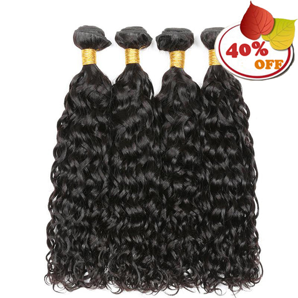 Water Wave 3/4 Bundles Deal Raw Indian Human Hair - pegasuswholesale