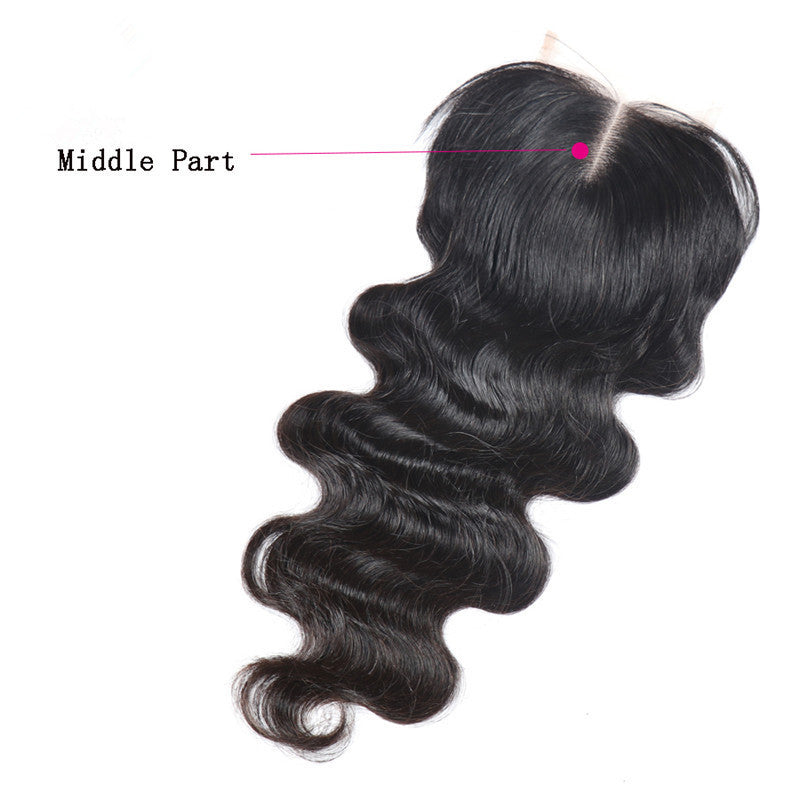 Wholesale 5PCS Brazilian Virgin Human Hair Lace Closure Body Wave - pegasuswholesale