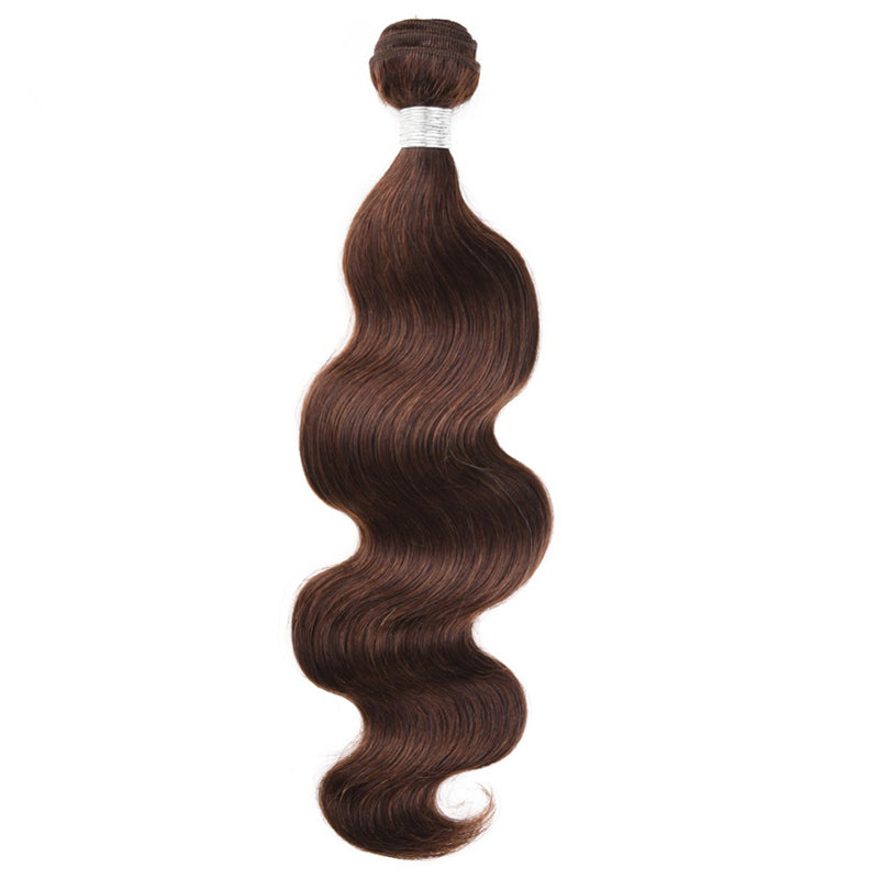 #4 Color Body Wave Bundles 3/4 Piece Human Hair Weave - pegasuswholesale