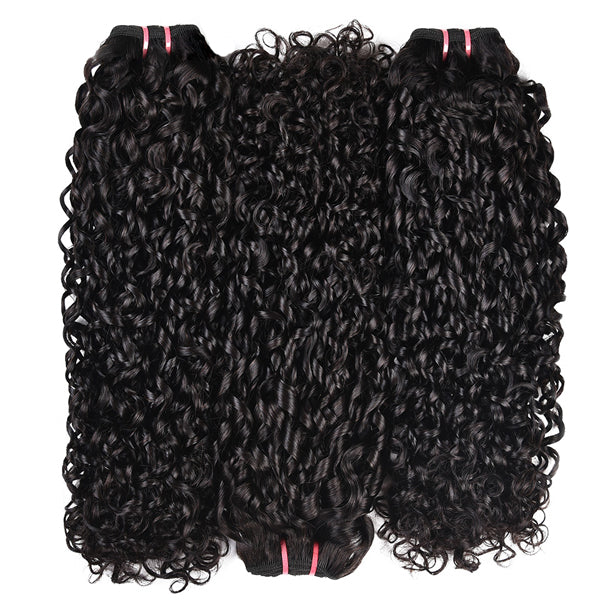 Double Drawn Bundles Virgin Hair Curly Indian Human Hair Extensions