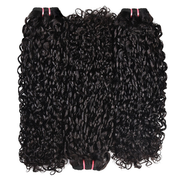 Double Drawn Bundles Virgin Hair Curly Indian Human Hair Extensions