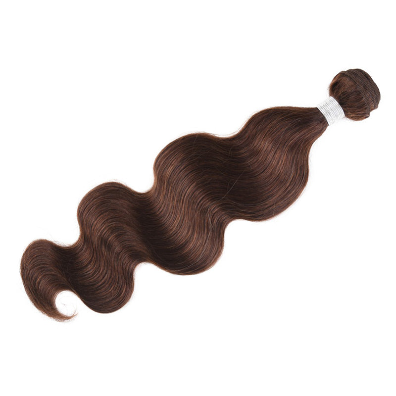 #4 Color Body Wave Bundles 3/4 Piece Human Hair Weave - pegasuswholesale