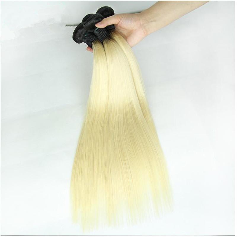 T1b/613 Brazilian Straight Human Hair 3 Bundles - pegasuswholesale