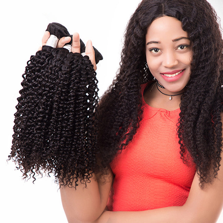 Kinky Curly Brazilian Human Hair 3 Bundles - pegasuswholesale
