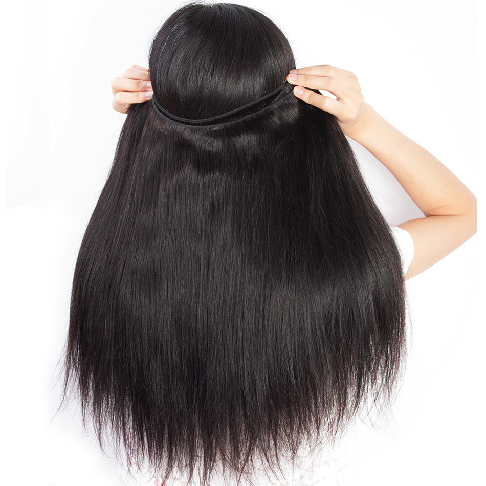 Brazilian Straight Hair Extension 8-30 Inch Natural Color 4 Pieces - pegasuswholesale